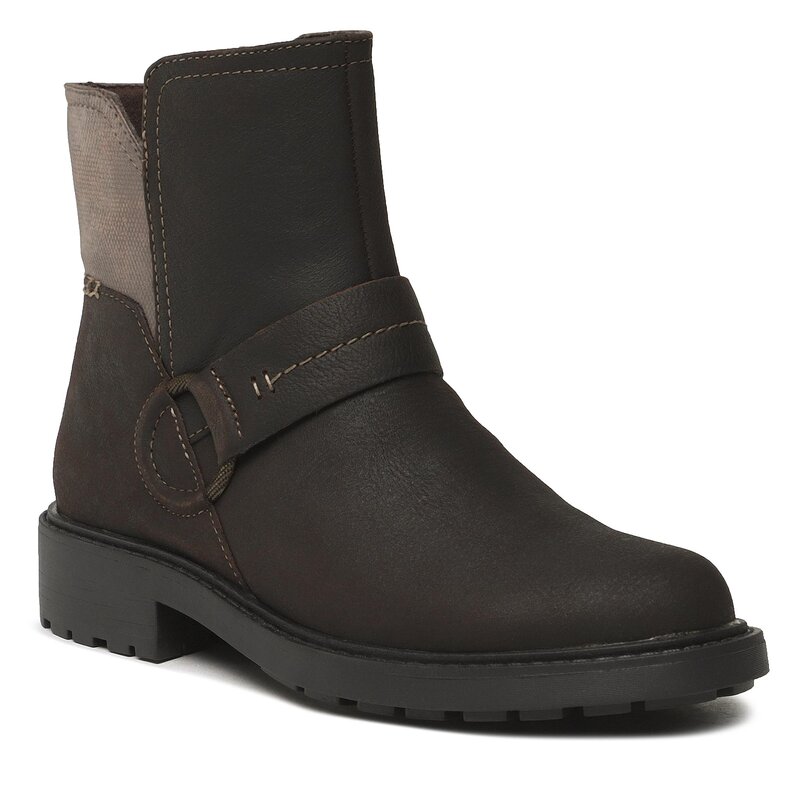 Stiefeletten Clarks Opal Rose 261684454 Brown Leather Boots Stiefel und andere Damenschuhe