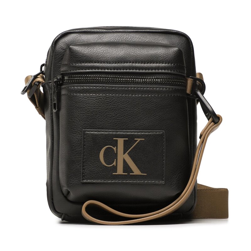 Umhängetasche Calvin Klein Jeans Tagged Reporter 18 Pu K50K510406 BDS Herren Jugendtaschen Leder-Galanterie Zubehör