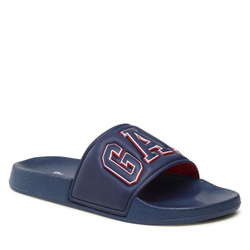 Pantoletten Gap Austin Emb GAQ001F1SWELYBGP Blue Alltägliche Pantoletten Pantoletten Pantoletten und Sandaletten Damenschuhe