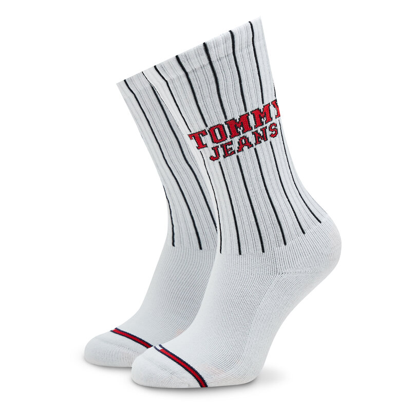 Hohe Unisex-Socken Tommy Jeans 701222678 White 002 Hohe Damen Socken Textilien Zubehör