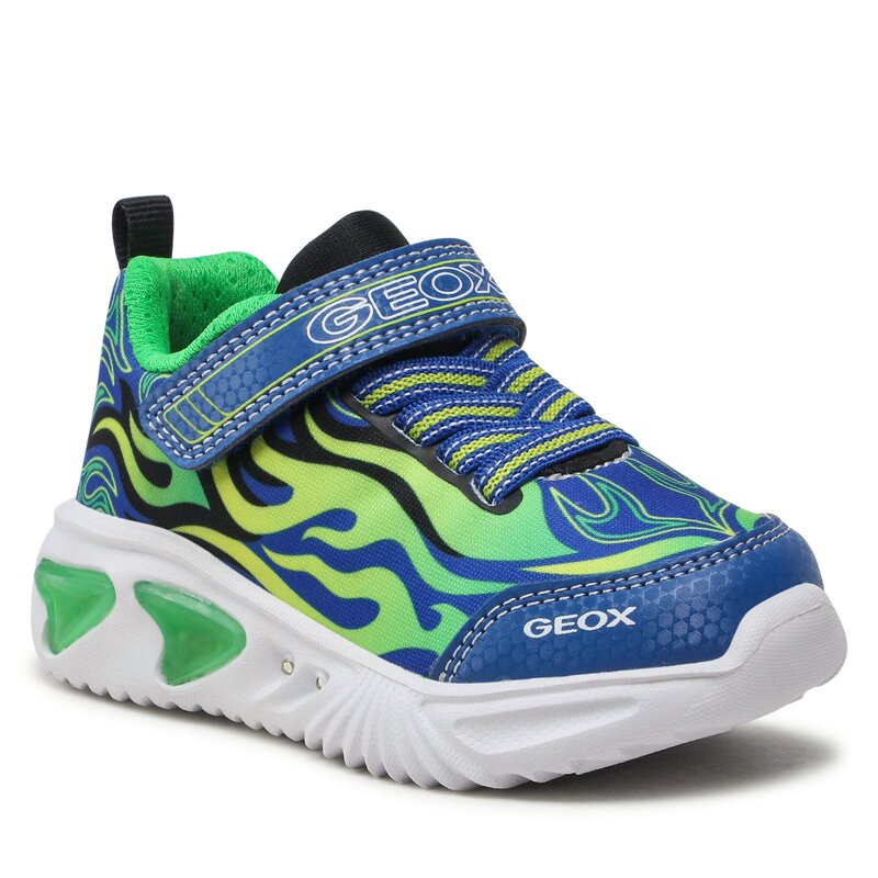 Sneakers Geox J Assister Boy J35DZC011CEC4165 M Royal/Green Halbschuhe Jungen Kinderschuhe