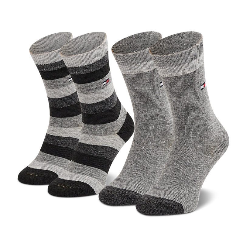 2er-Set hohe Kindersocken Tommy Hilfiger 354009001 Black 200 Hohe Kinder Socken Textilien Zubehör