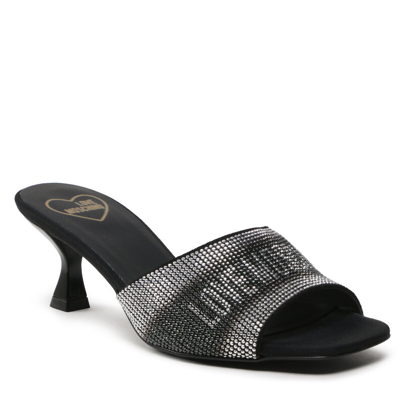 Pantoletten LOVE MOSCHINO JA28295G0GIGB000 Nero Elegante Pantoletten Pantoletten Pantoletten und Sandaletten Damenschuhe