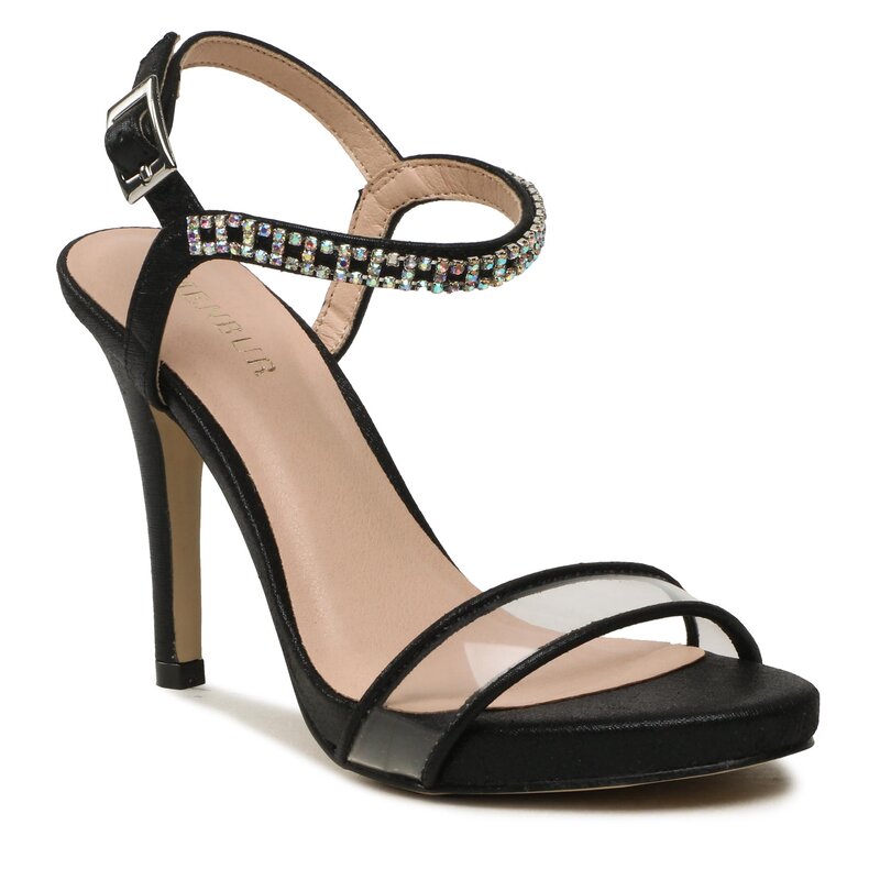 Sandalen Menbur 23732 Black 01 Elegante Sandalen Sandalen Pantoletten und Sandaletten Damenschuhe