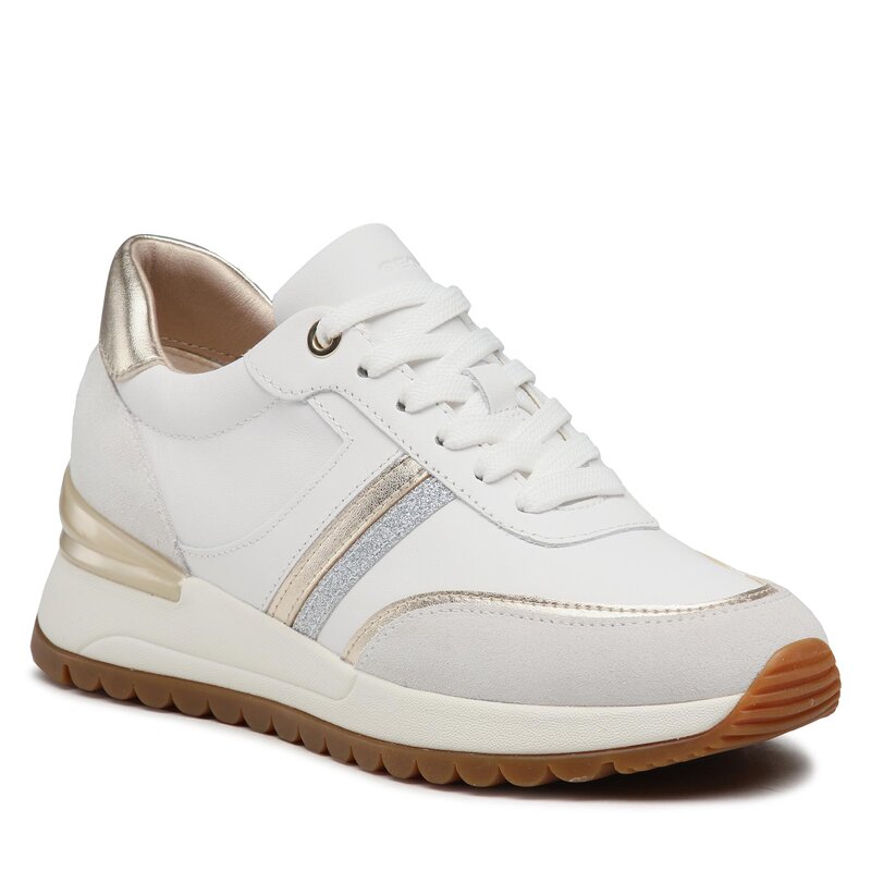 Sneakers Geox D Desya A D3500A 08522 C1352 White/Off White Sneakers Halbschuhe Damenschuhe