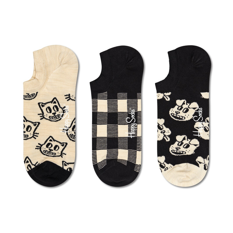 2er-Set niedrige Unisex-Socken Happy Socks PET39-9100 Bunt Niedrige Damen Socken Textilien Zubehör
