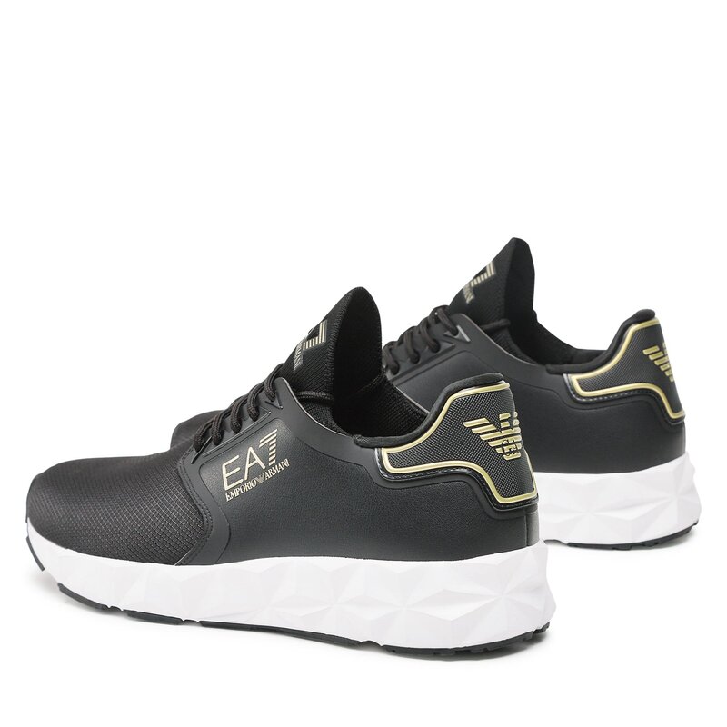 Sneakers EA7 Emporio Armani X8X123 XK300 R347 Black/Gold/White Sneakers Halbschuhe Herrenschuhe ZL10632