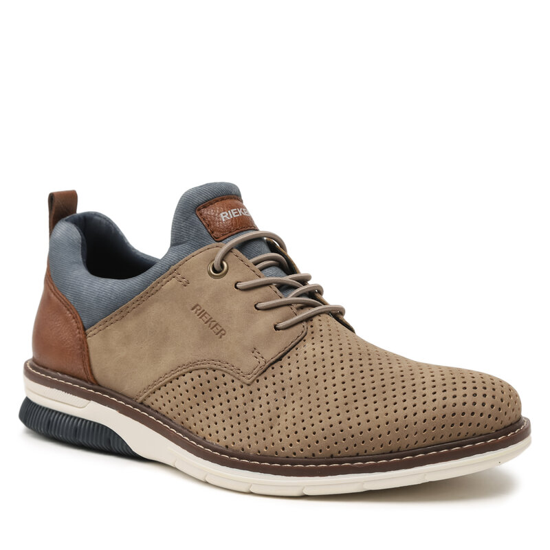 Halbschuhe Rieker 14450-64 Beige Alltagsschuhe Halbschuhe Herrenschuhe