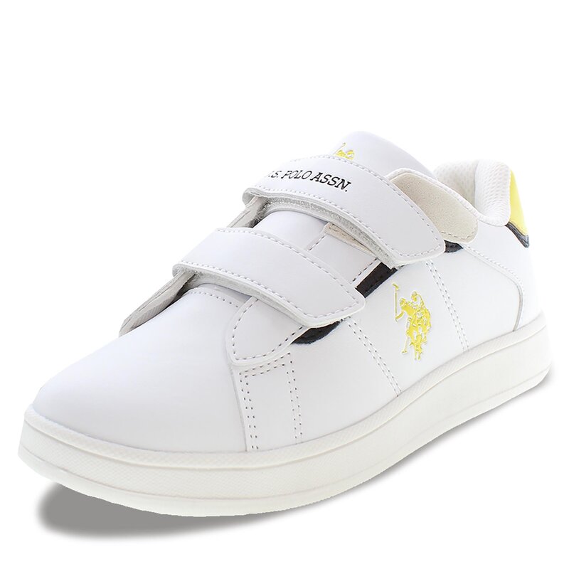 Sneakers U.S. Polo Assn. Ecrok ECROK007 WHI-YEL01 Halbschuhe Jungen Kinderschuhe
