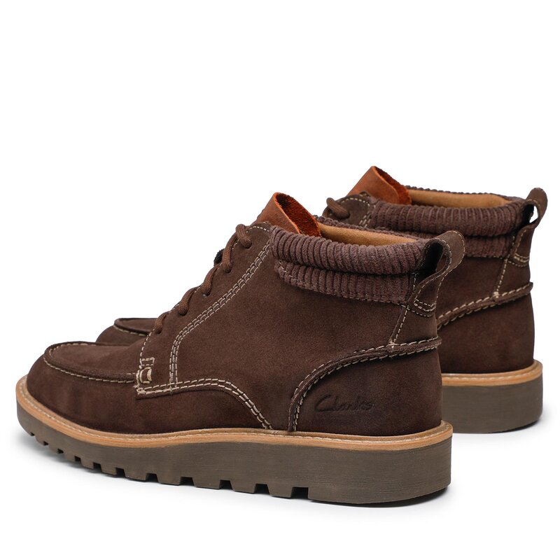 Schnürschuhe Clarks Barnes Mid 261675657 Dark Brown Suede Schnürschuhe Stiefel und andere Herrenschuhe
