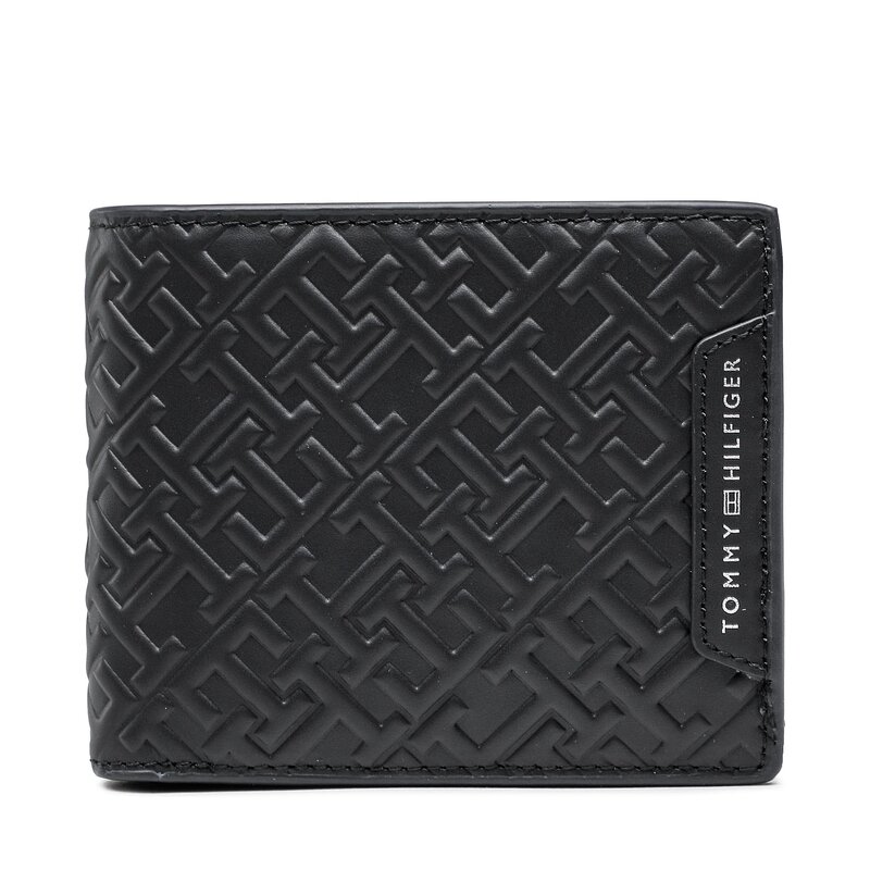 Große Herren Geldbörse Tommy Hilfiger Th Monogram Cc Flap And Coin AM0AM11116 0GZ Herren Geldbörsen Geldbörse Leder-Galanterie Zubehör