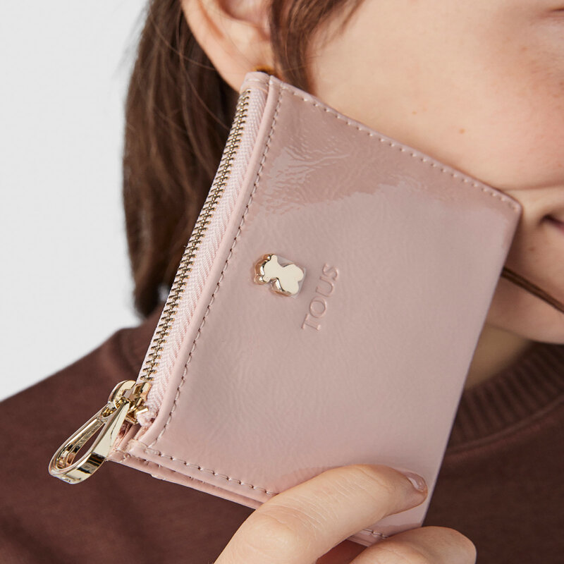 Kreditkartenetui TOUS 2001054415 Antique Rosa Kreditkarten-Etui Etuis Leder-Galanterie Zubehör AR10641