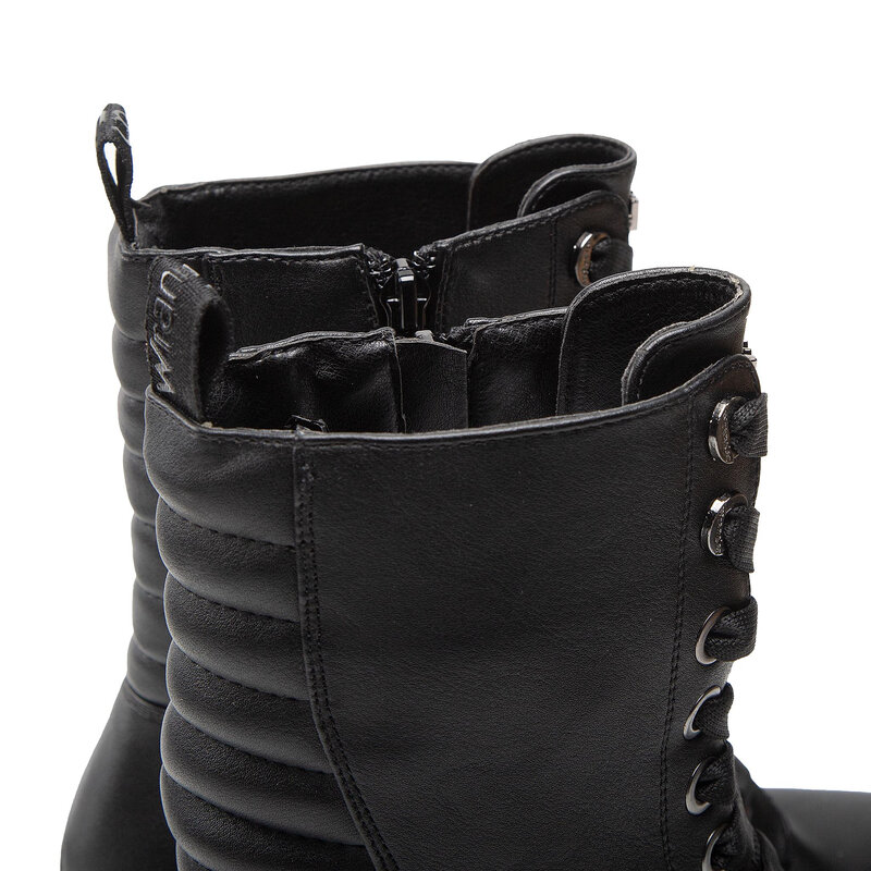 Stiefeletten Wrangler Ballantyne Moto Hi WL22624A Black 062 Boots Stiefel und andere Damenschuhe