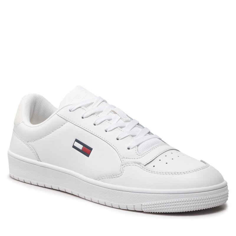 Sneakers Tommy Jeans City Leather Cupsole EM0EM01069 White YBR Sneakers Halbschuhe Herrenschuhe