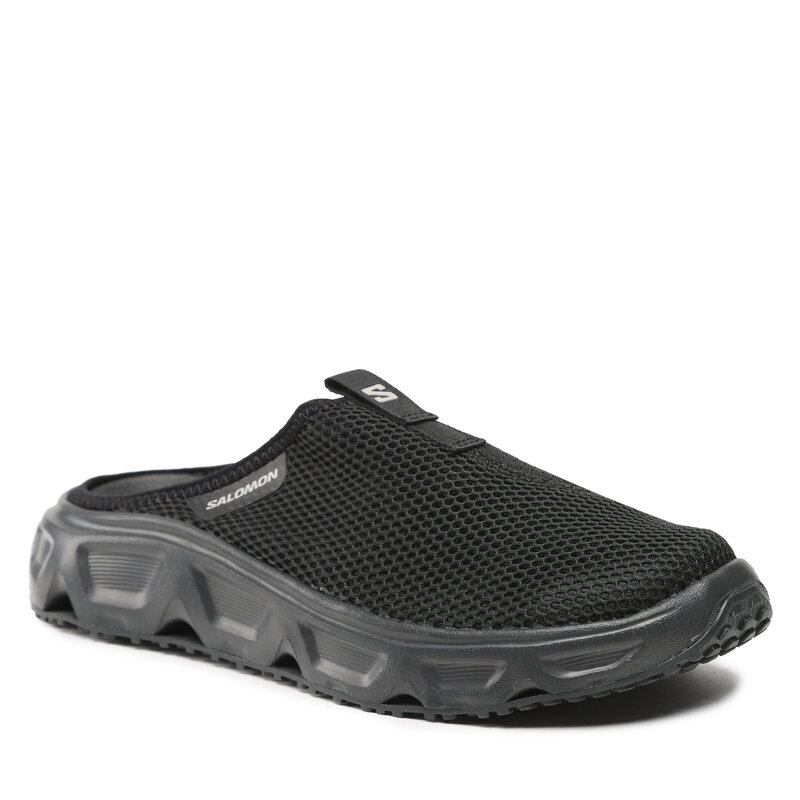 Pantoletten Salomon Reelax Slide 6.0 L47112000 Black/Black/Alloy Pantoletten Pantoletten und Sandaletten Herrenschuhe