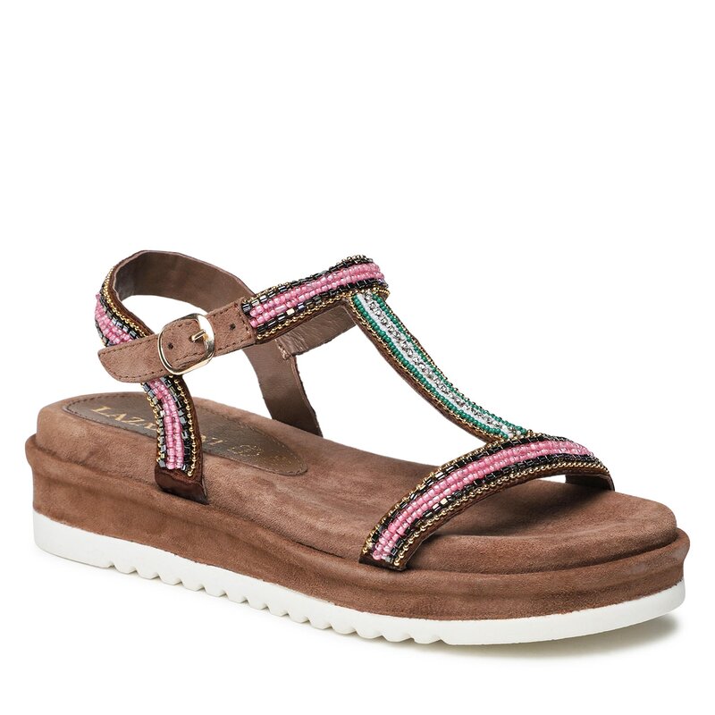 Sandalen Lazamani 75.417 Pink Multi Sandalen Pantoletten und Sandaletten Damenschuhe