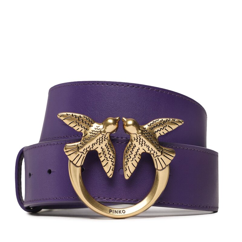 Damengürtel Pinko Love Berry H4 Belt PE 23 PLT01 100120 A0F1 Purple J11Q Damengürtel Gürtel Leder-Galanterie Zubehör