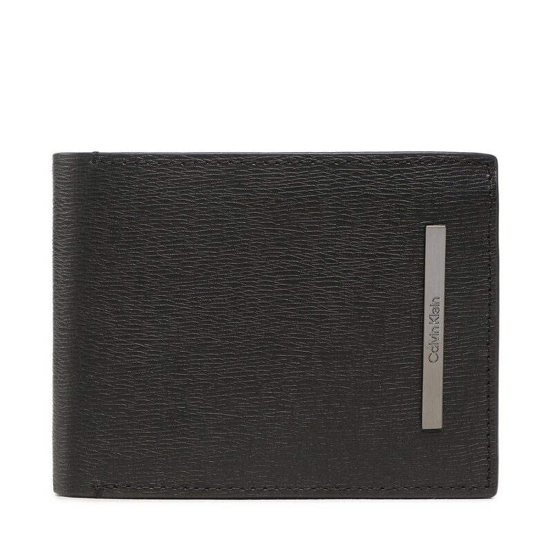 Große Herren Geldbörse Calvin Klein Modern Metal Trifold 10Cc W/Coin K50K510619 BAX Herren Geldbörsen Geldbörse Leder-Galanterie Zubehör