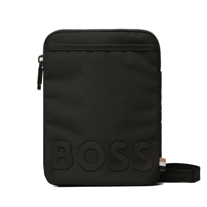 Umhängetasche Boss 50490991 Black 01 Herren Jugendtaschen Leder-Galanterie Zubehör