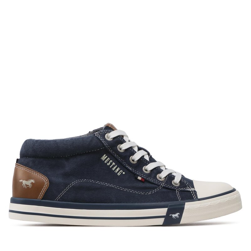 Sneakers aus Stoff Mustang 4072-507-841 Jeansbalu Turnschuhe Halbschuhe Herrenschuhe