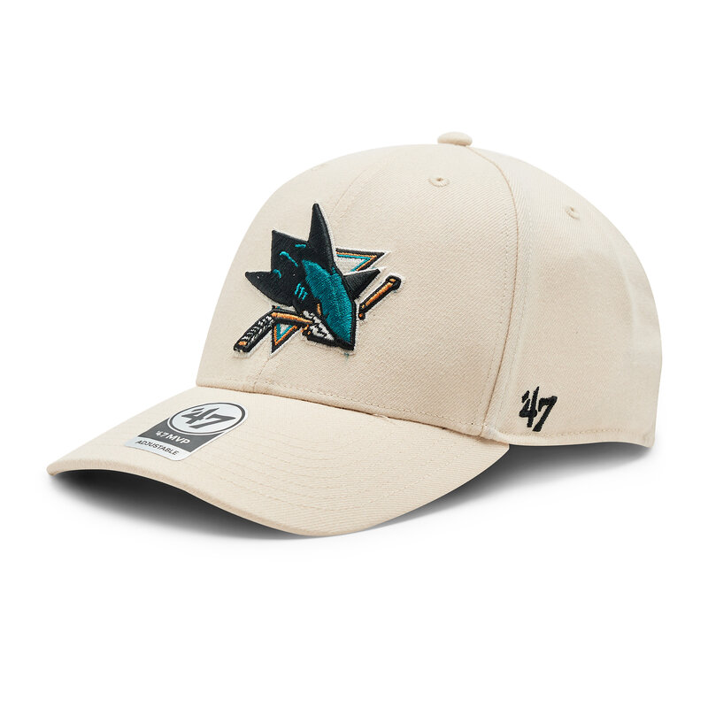 Cap 47 Brand NHL San Jose Sharks '47 MVP SNAPBACK H-MVPSP22WBP-NT Natural Caps Damen Mützen Mützen Textilien Zubehör