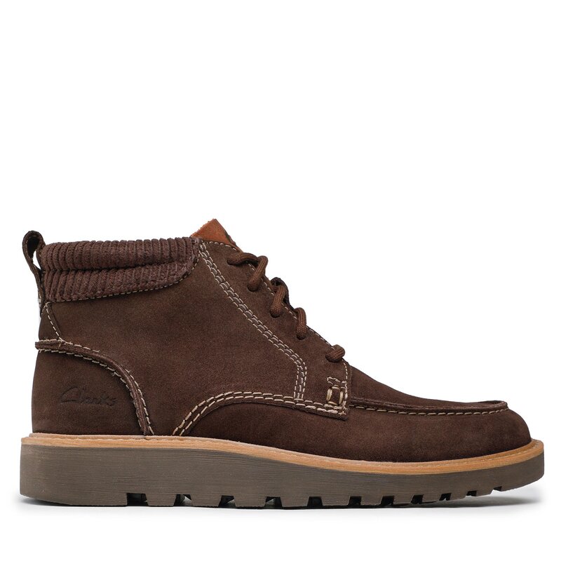 Schnürschuhe Clarks Barnes Mid 261675657 Dark Brown Suede Schnürschuhe Stiefel und andere Herrenschuhe