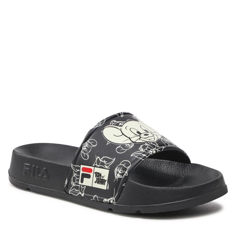 Pantoletten Fila Wb Morro Bay Kids FFK0098.80010 Black Pantoletten Pantoletten und Sandaletten Jungen Kinderschuhe