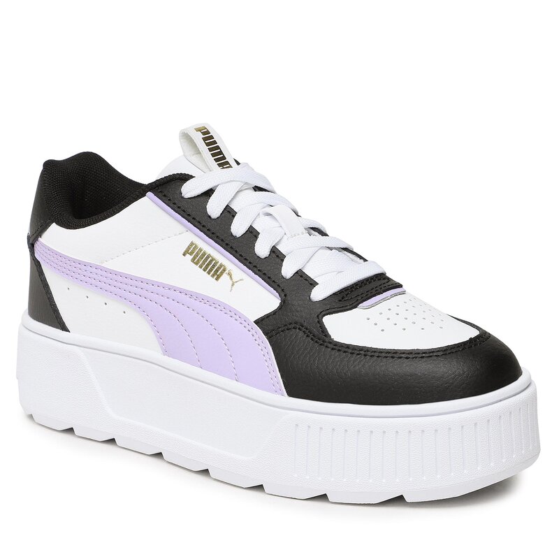 Schuhe Puma Karmen Rebelle Jr 388420 05 White/Vivid Violet/Black Sneakers Halbschuhe Damenschuhe