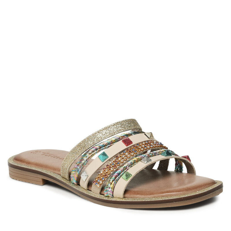 Pantoletten Tamaris 1-27117-20 Ivory Multi 416 Alltägliche Pantoletten Pantoletten Pantoletten und Sandaletten Damenschuhe