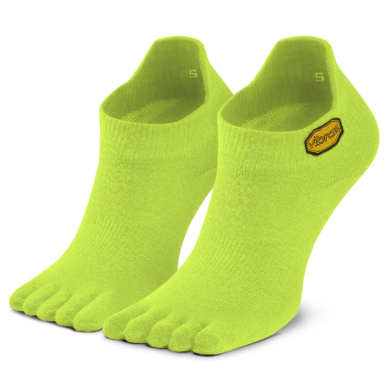 Niedrige Unisex Socken Vibram Fivefingers Athletic No Show S18N02 Yellow Niedrige Damen Socken Textilien Zubehör