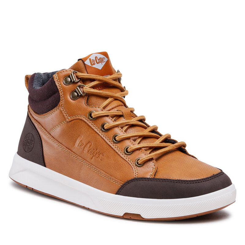 Sneakers Lee Cooper LCJ-22-31-1455M Brown Sneakers Halbschuhe Herrenschuhe