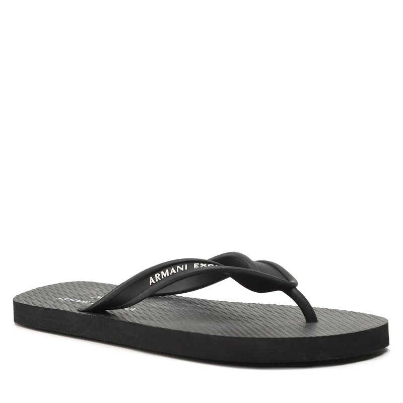 Zehentrenner Armani Exchange XUQ002 XV676 00002 Black Zehentrenner Pantoletten und Sandaletten Herrenschuhe