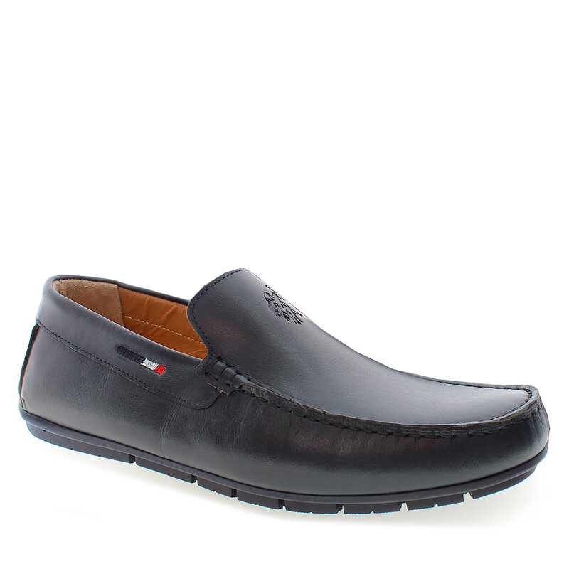Mokassins U.S. Polo Assn. River RIVER002 LTH BLU009 Mokassins Halbschuhe Herrenschuhe