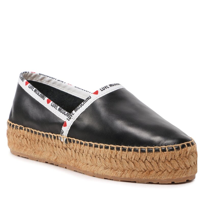 Espadrilles LOVE MOSCHINO JA10323G1GIA0000 Nero Espadrilles Halbschuhe Damenschuhe