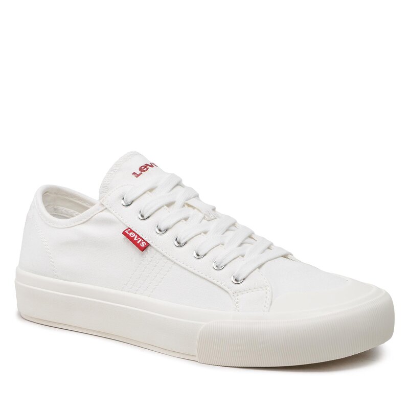 Sneakers aus Stoff Levi's® 235208-733-50 Brilliant White Turnschuhe Halbschuhe Herrenschuhe