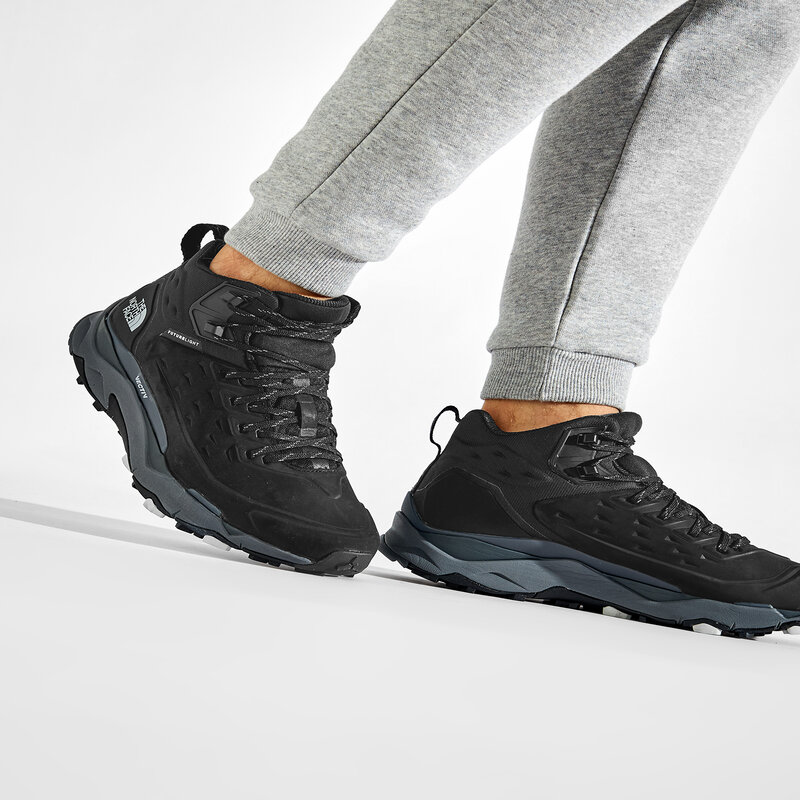 Trekkingschuhe The North Face Vectiv Exploris Mid Futurelight Lthr NF0A5G395PZ1 Tnf Black/Tin Grey Trekkingschuhe Stiefel und andere Herrenschuhe