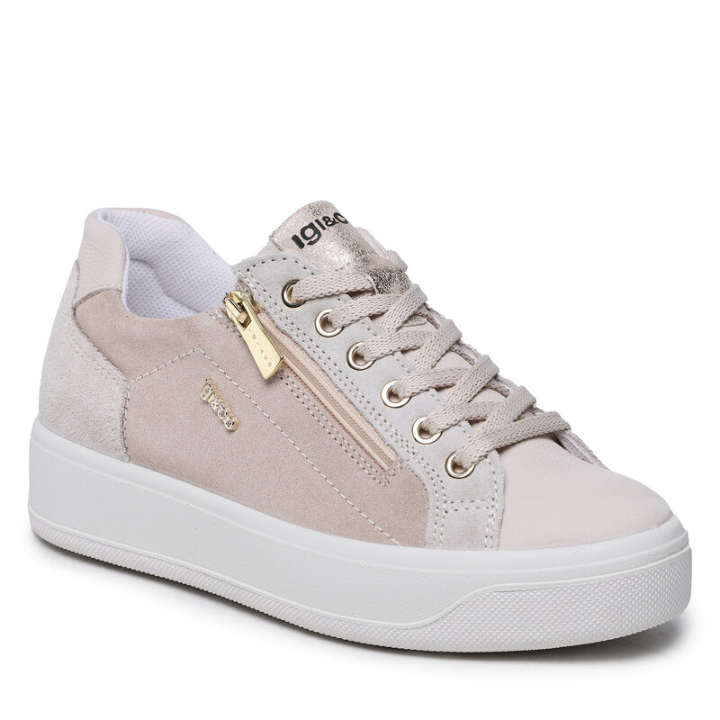 Sneakers IGI&CO 3657411 Cream/Platinum Sneakers Halbschuhe Damenschuhe