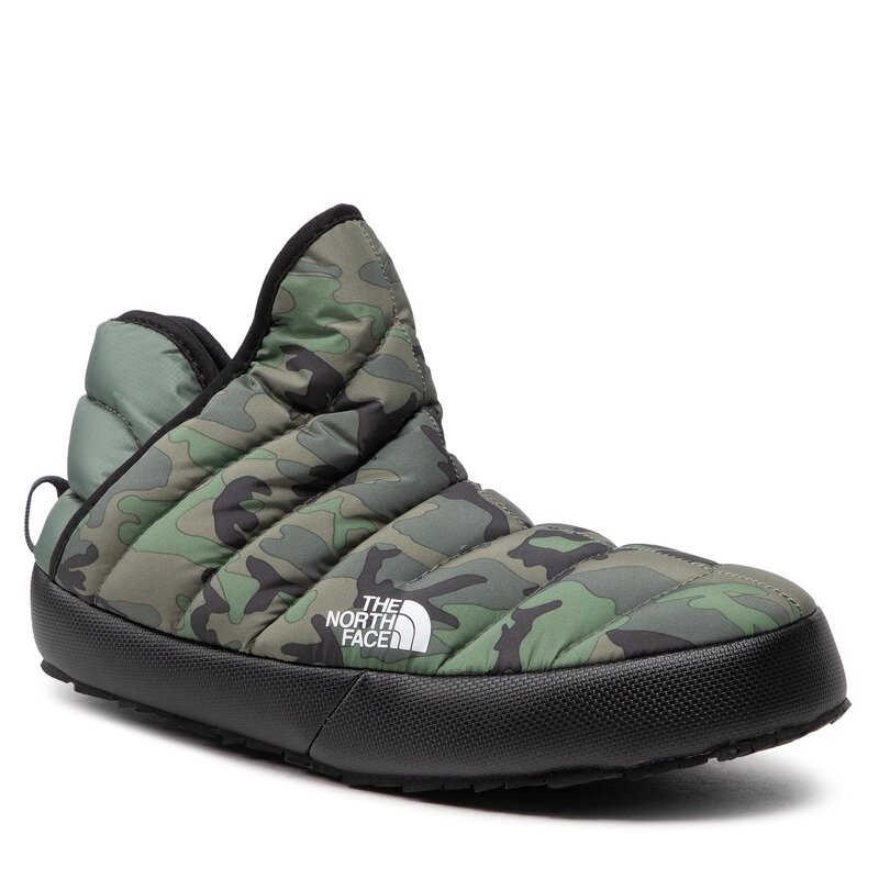 Hausschuhe The North Face Thermoball Traction Bootie NF0A3MKH28F1 Thyme Brushwood Camo Print/Tnf Black Hausschuhe Pantoletten und Sandaletten Herrenschuhe