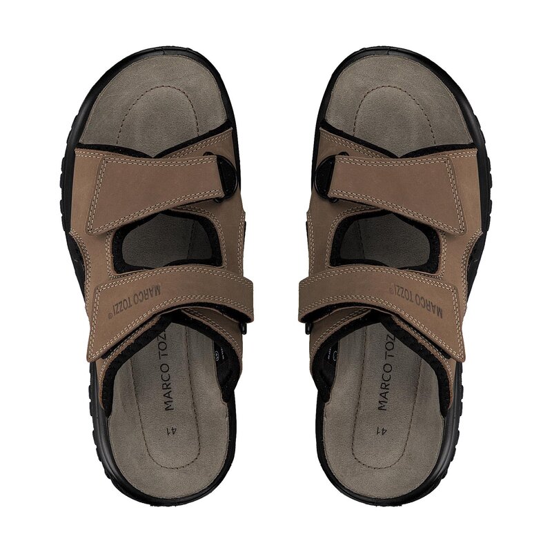 Pantoletten Marco Tozzi 2-17400-20 Tan Comb 470 Pantoletten Pantoletten und Sandaletten Herrenschuhe ZL10642