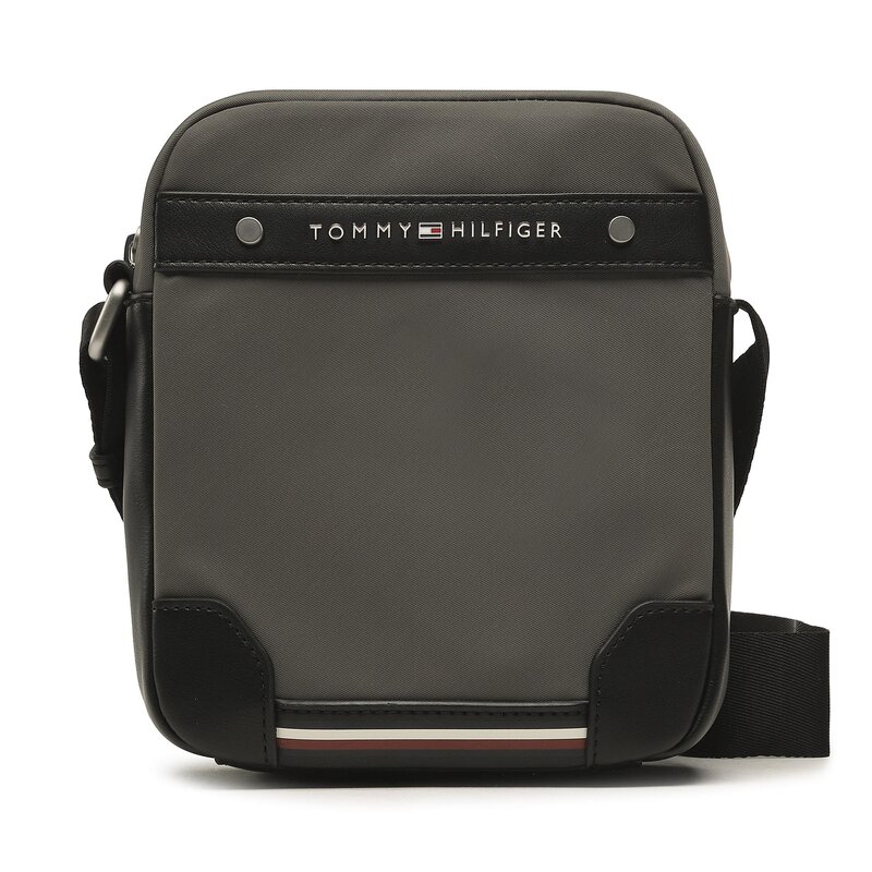 Umhängetasche Tommy Hilfiger Th Central Repreve Mini Reporter AM0AM11303 PRB Herren Jugendtaschen Leder-Galanterie Zubehör