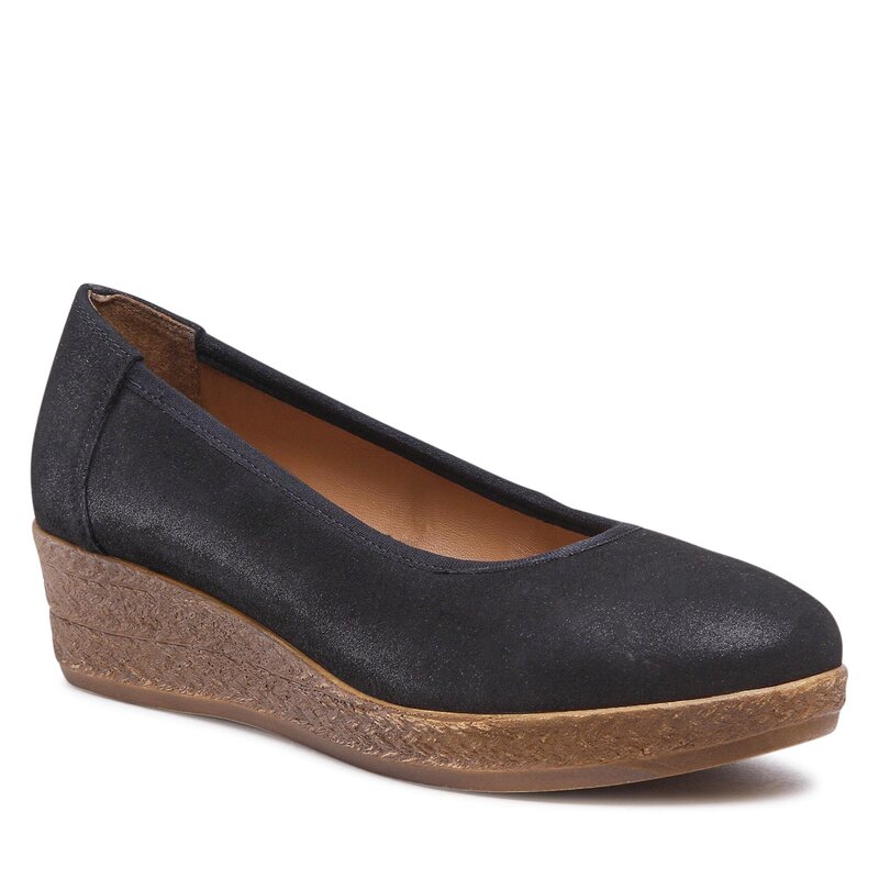 Halbschuhe Sarah Karen WI23-MAGGI-02 Black Keilabsatz Halbschuhe Damenschuhe