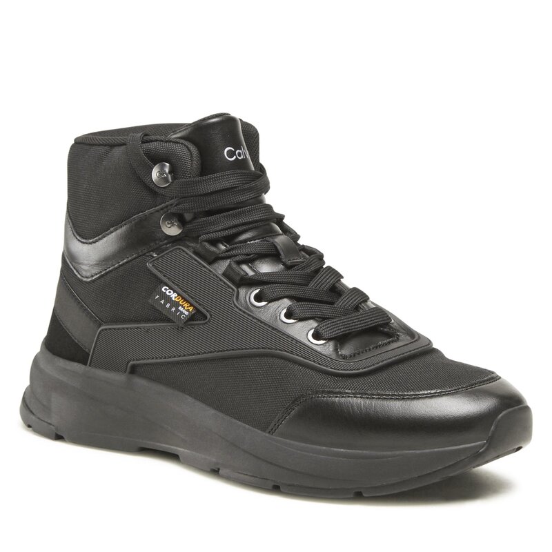 Sneakers Calvin Klein High Top Lace Up Mix HM0HM00759 PVH Black BEH Sneakers Halbschuhe Herrenschuhe