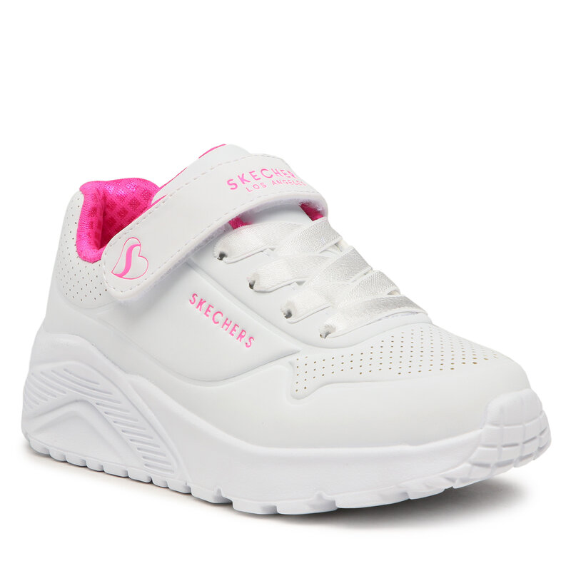 Sneakers Skechers Uno Lite 310451L/WHP White/H.Pink Klettverschluss Halbschuhe Mädchen Kinderschuhe