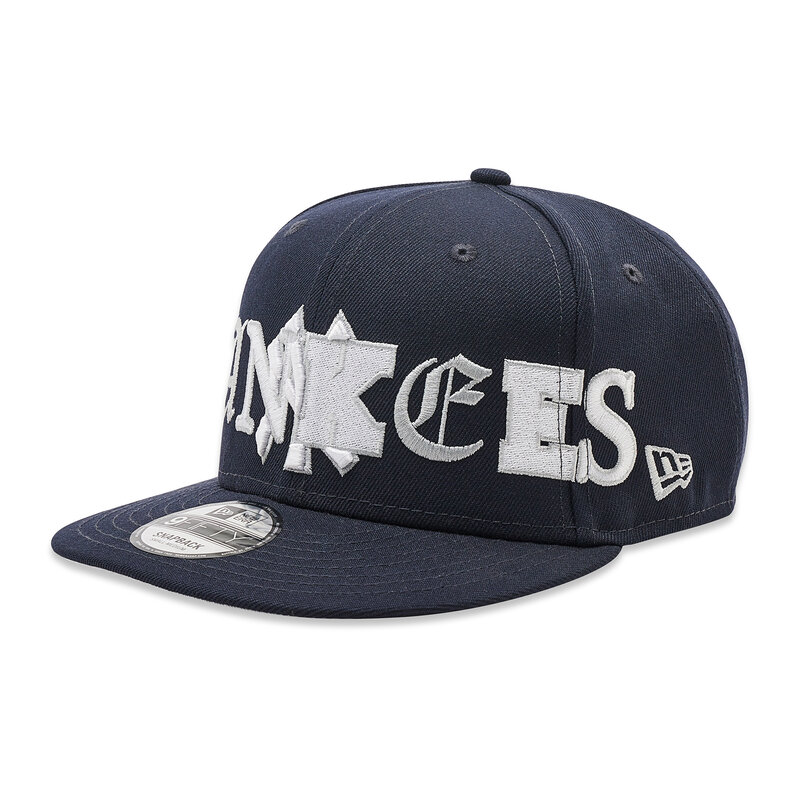 Cap New Era New York Yankees Typo Patch 9Fifty 60285218 Navy Caps Damen Mützen Mützen Textilien Zubehör