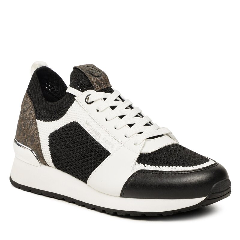 Sneakers MICHAEL Michael Kors Billie Knit Trainer 43S3BIFS1D Blk/Opticwht Sneakers Halbschuhe Damenschuhe