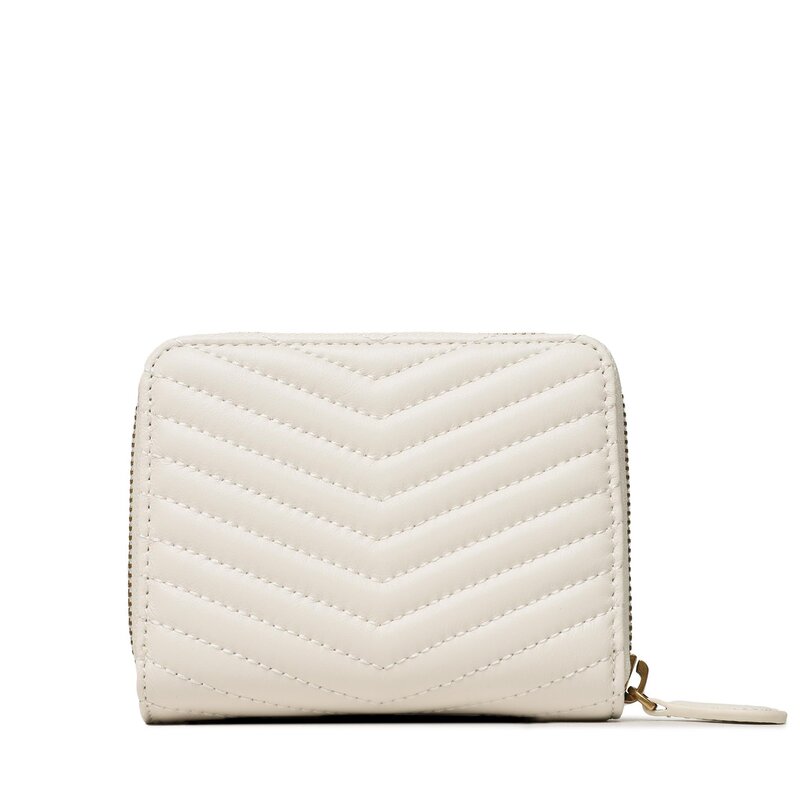 Große Damen Geldbörse Pinko Taylor Zip Around PE 23 PCPL 100249 A0GK Bianco Seta/Antique Gold Z14Q Damen Geldbörsen Geldbörse Leder-Galanterie Zubehör PU12088