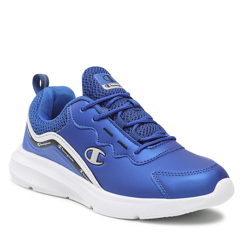 Sneakers Champion Shout Out B Gs S32452-CHA-BS036 Rbl/Wht/Nbk Klettverschluss Halbschuhe Jungen Kinderschuhe