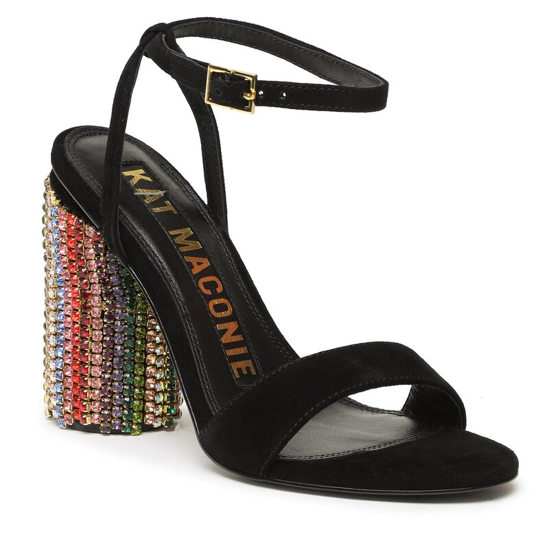 Sandalen Kat Maconie Olive Black/Multi Crystals Alltägliche Sandalen Sandalen Pantoletten und Sandaletten Damenschuhe