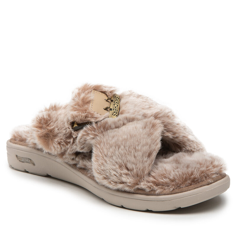 Pantoletten Skechers Serenity 175100/TPE Taupe Alltägliche Pantoletten Pantoletten Pantoletten und Sandaletten Damenschuhe