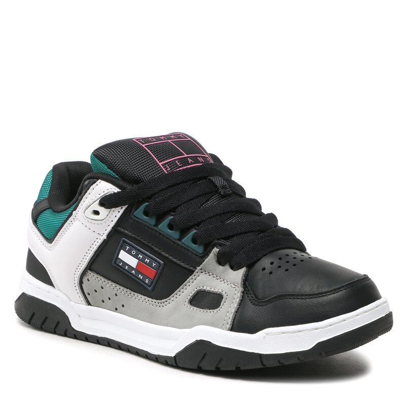 Sneakers Tommy Jeans Skate Sneaker EM0EM01042 Black BDS Sneakers Halbschuhe Herrenschuhe